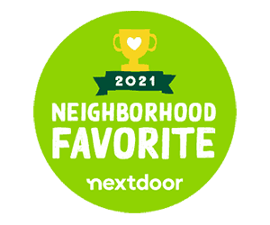 Nextdoor 2021 Neighborhood Favorite award badge